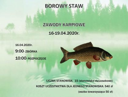 Wiosenne Żerowanie - zawody karpiowe